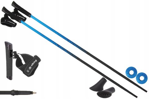 Kije Nordic Walking Pro-Trainer 110 Cm Ultralekkie Aluminiowe Widiowe Groty