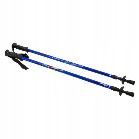 Kije Trekkingowe Enero Classic Niebieskie Regulowane Aluminium Anti Impact