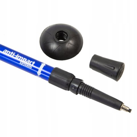 Kije Trekkingowe Enero Classic Niebieskie Regulowane Aluminium Anti Impact
