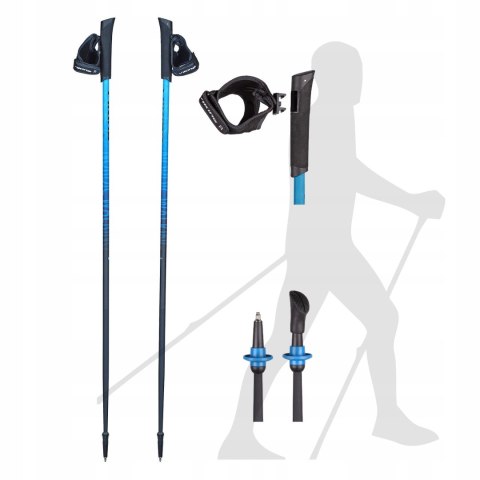 Kije Viking Nw Pro-Trainer R.105 Aluminiowe Do Nordic Walking Z Clip-On