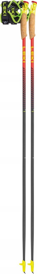 Kijki Biegowe Carbonowe 120 Cm Red-Yellow Leki, Ultra Lekkie I Wytrzymałe