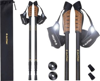 Kijki Nordic Walking 3-Sekcjonowe Regulowane Outtec Anti-Shock Trekkingowe