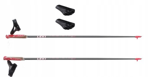 Kijki Nordic Walking Leki Flash Carbon 70 115Cm Korkowa Rękojeść, Grot Tip