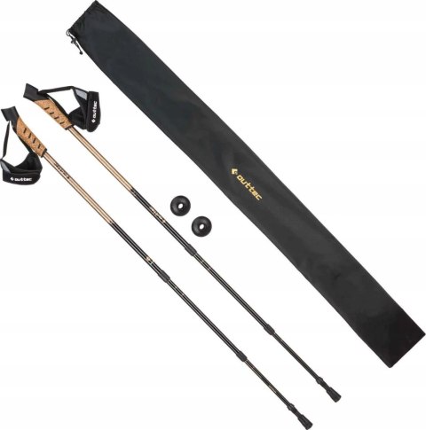 Kijki Nordic Walking Outtec 3-Sekcjonowe Regulowane 70-135 Cm, Anti-Shock