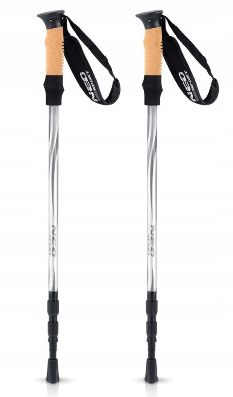 Kijki Trekkingowe Teleskopowe 65-135 Cm, Antywstrząsowe, Korek, 2 Szt.