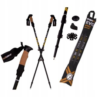 Nordic Walking Kije Składane 3-Segmentowe Regulowane Z Talerzykami/Bucikami