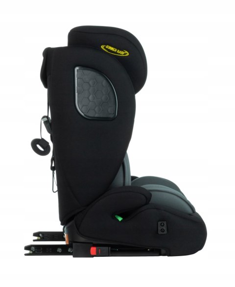 Fotelik I-Size Summer Baby Prestige 76-150Cm Isofix R129 Przodem Szary