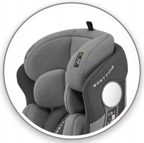 Fotelik Samoch. Dziecięcy Sesttino Hexagon Pro I-Size Isofix 360° Daszek
