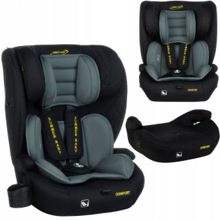 Fotelik Samochodowy 2W1 I-Size R129 Summer Baby Szary 10-Pkt Zgłówek