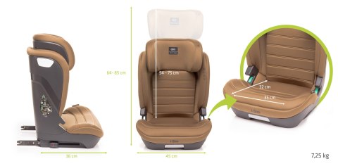 Fotelik Samochodowy 4Baby I-Size App Fix Isofix 100-150Cm Do 12 Lat Komfort
