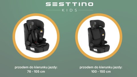 Fotelik Samochodowy Dzieci Isofix Isize 76-150Cm 9-36Kg Sesttino Rocker