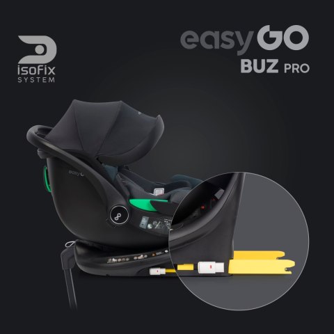 Fotelik Samochodowy Easy Go Buz Pro I-Size 0-13 Kg Z Bazą Isofix Obracaną
