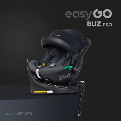 Fotelik Samochodowy Easy Go Buz Pro I-Size 0-13 Kg Z Bazą Isofix Obracaną