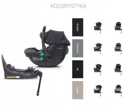 Fotelik Samochodowy Easy Go Buz Pro I-Size 0-13 Kg Z Bazą Isofix Obracaną
