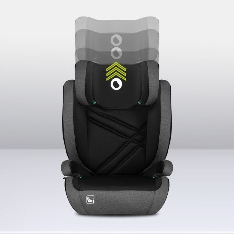 Fotelik Samochodowy I-Size Hugo Isofix 15-36Kg Black Carbon Podstawka
