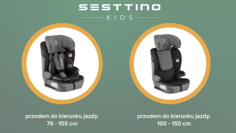 Fotelik Samochodowy Isofix 9-36Kg Sesttino Rocker Pro 76-150Cm Ochrona