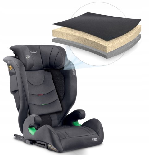 Fotelik Samochodowy Isofix I-Size 15-36Kg, 12-Poziomową Regulacją Dziecięcy