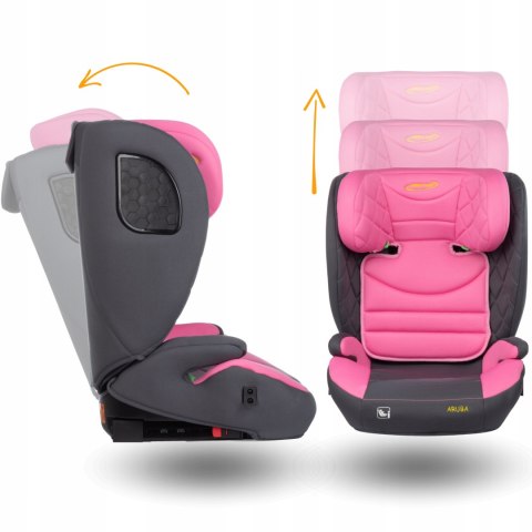 Fotelik Samochodowy Isofix I-Size R129 100-150Cm 12Pkt Regul Odpinane Plecy