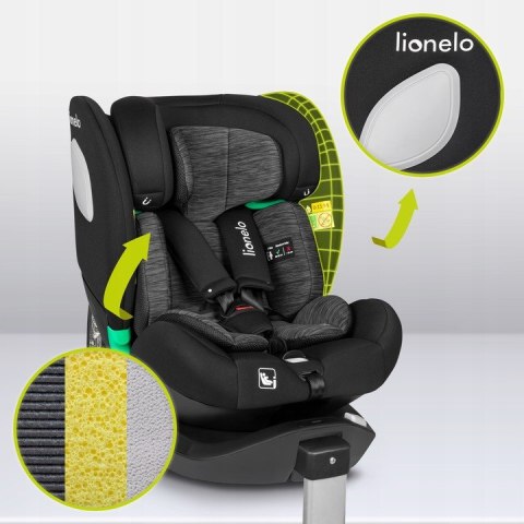 Fotelik Samochodowy Lionelo Braam I-Size 360° Easyturn Isofix 40-150 Cm