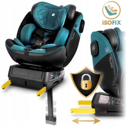Fotelik Samochodowy Obrotowy 360° Isofix, I-Size 40-150Cm, Regulacja Nogi