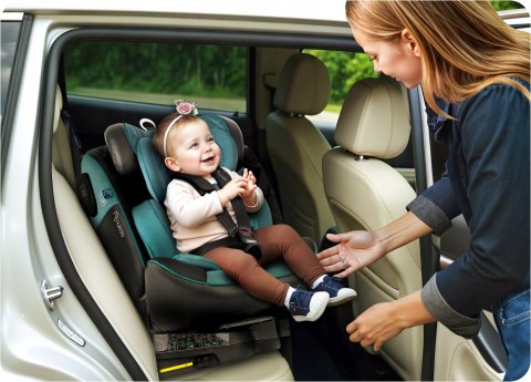 Fotelik Samochodowy Obrotowy 360° Isofix, I-Size 40-150Cm, Regulacja Nogi