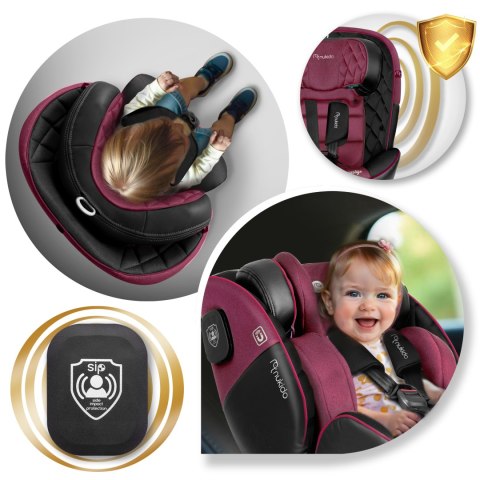 Fotelik Samochodowy Obrotowy Isofix I-Size 40-150Cm 360° Regulowana Noga