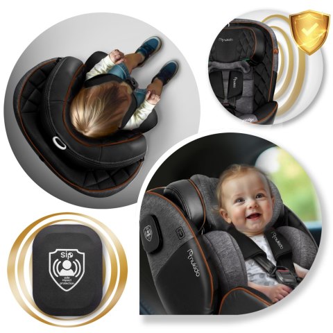 Obrotowy Fotelik Samochodowy Isofix 360° I-Size 40-150Cm 0-36Kg Prestige