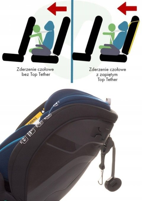 Fotelik 4Baby Roto-Fix 360° I-Size Isofix Top Tether Mokka 0-36 Kg