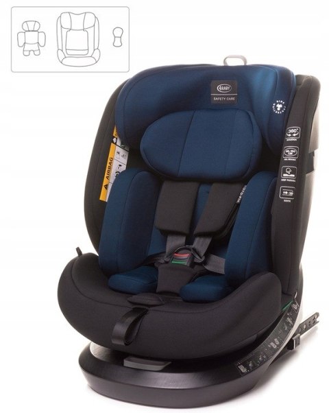 Fotelik 4Baby Roto-Fix 360° I-Size Isofix Top Tether Mokka 0-36 Kg