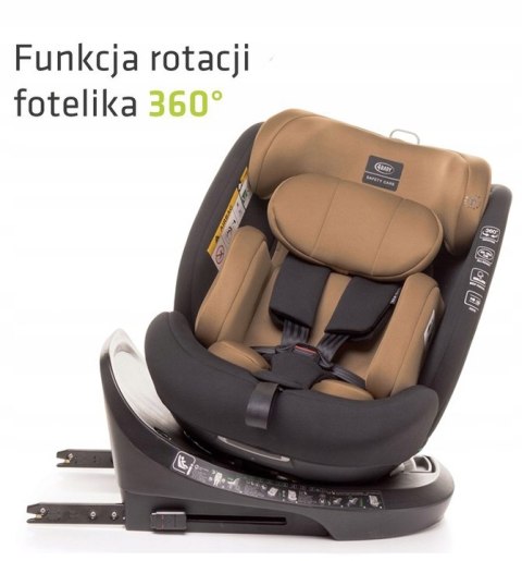 Fotelik 4Baby Roto-Fix 360° I-Size Isofix Top Tether Mokka 0-36 Kg