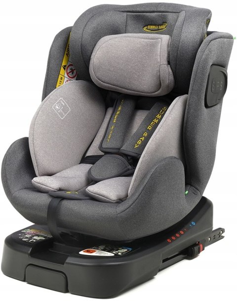Fotelik Samochodowy 40-150Cm Obrotowy 360° Isofix Z Nogą, 5-Punktowe Pasy