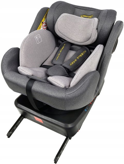 Fotelik Samochodowy 40-150Cm Obrotowy 360° Isofix Z Nogą, 5-Punktowe Pasy