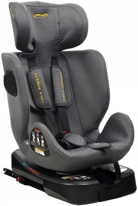 Fotelik Samochodowy 40-150Cm Obrotowy 360° Isofix Z Nogą, 5-Punktowe Pasy