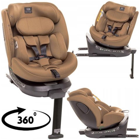 Fotelik Samochodowy 4Baby Enzo-Fix Mokka I-Size Isofix 360° 40-150 Cm