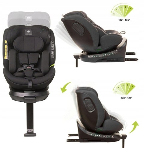 Fotelik Samochodowy 4Baby Enzo-Fix Mokka I-Size Isofix 360° 40-150 Cm