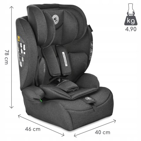 Fotelik Samochodowy 9-36Kg Dla Dzieci Lorelli Adventure I-Size 76-150Cm