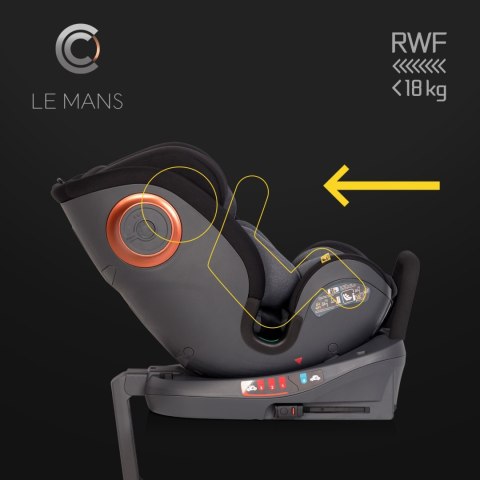 Fotelik Samochodowy Cavoe Le Mans 360° Isofix Dla Dzieci 40-150 Cm