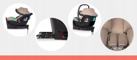 Fotelik Samochodowy Colibro Petit Pro I-Size Z Isofix I Regulacją Zagłówka