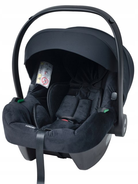 Fotelik Samochodowy Cosmo Basic I-Size 0-13Kg Kołyska Isofix Adaptery