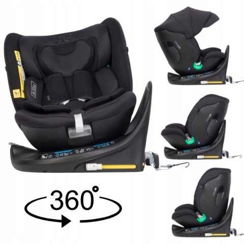 Fotelik Samochodowy Easygo Cosy Ink Isofix 360° 0-36Kg 8 Pozycji Top Tether