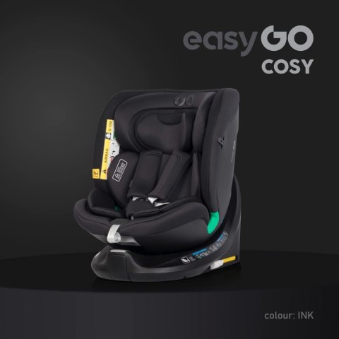 Fotelik Samochodowy Easygo Cosy Ink Isofix 360° 0-36Kg 8 Pozycji Top Tether