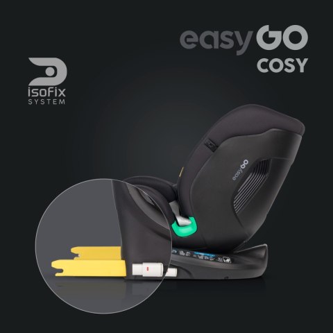 Fotelik Samochodowy Easygo Cosy Ink Isofix 360° 0-36Kg 8 Pozycji Top Tether