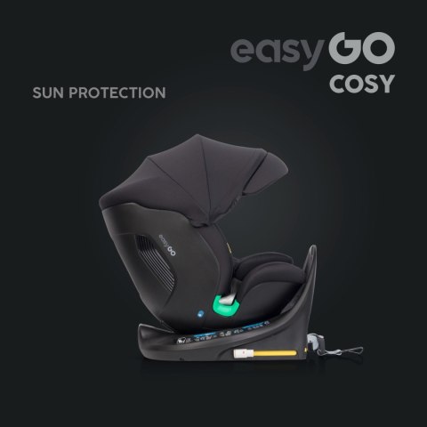 Fotelik Samochodowy Easygo Cosy Ink Isofix 360° 0-36Kg 8 Pozycji Top Tether