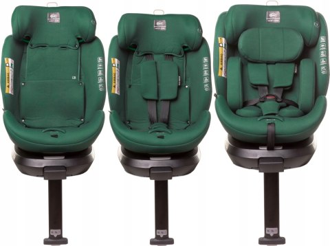 Fotelik Samochodowy Enzo 4Baby Isize Obrotowy 360° Rwf Baza Isofix Zielony