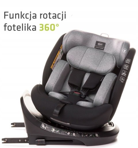 Fotelik Samochodowy I-Size 360° Obrotowy Isofix 0-36Kg Rwf Dla 0-150Cm
