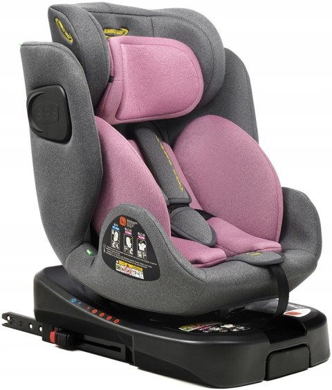 Fotelik Samochodowy I-Size 40-150Cm 360° Isofix Z Nogą I Regulacją Zagłówka
