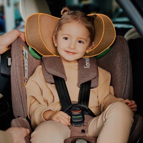 Fotelik Samochodowy I-Size Lionelo Harmony Przód/Tył Isofix 360 Baza Bambus