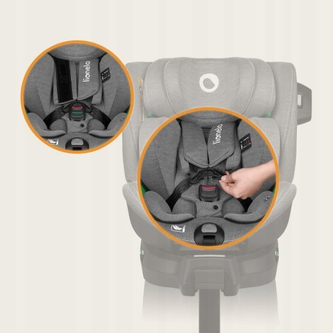 Fotelik Samochodowy I-Size Lionelo Harmony Przód/Tył Isofix 360 Baza Bambus