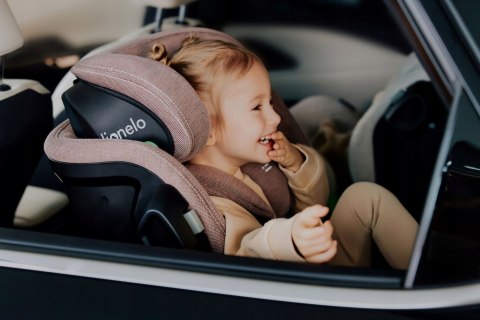 Fotelik Samochodowy I-Size Lionelo Harmony Przód/Tył Isofix 360 Baza Bambus
