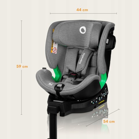 Fotelik Samochodowy I-Size Lionelo Harmony Przód/Tył Isofix 360 Baza Bambus